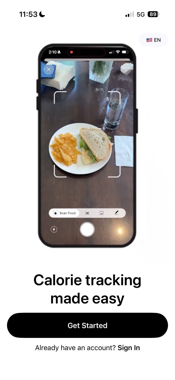 Cal AI — screen 1