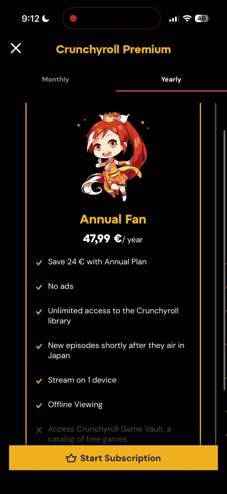 Crunchyroll — screen 3