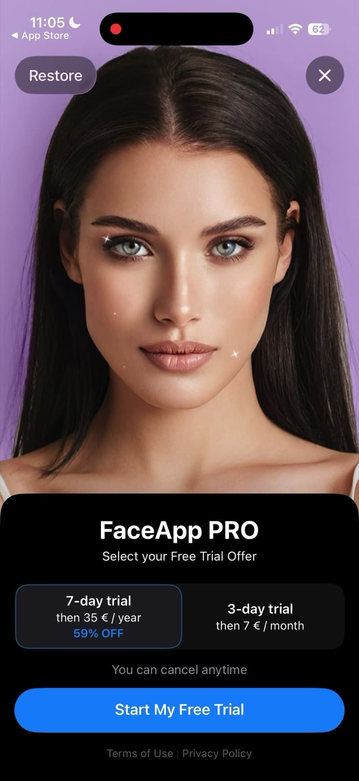 FaceApp — screen 3