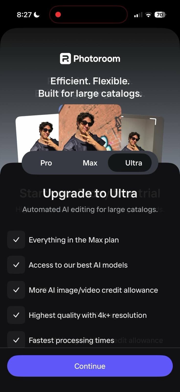 Photoroom — screen 1