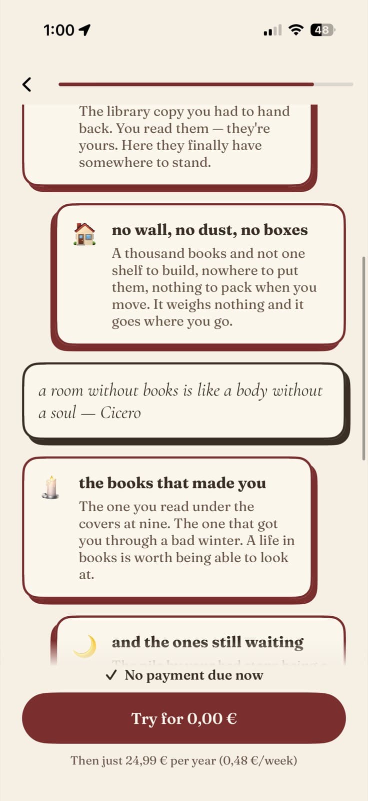 SlowRead — screen 2