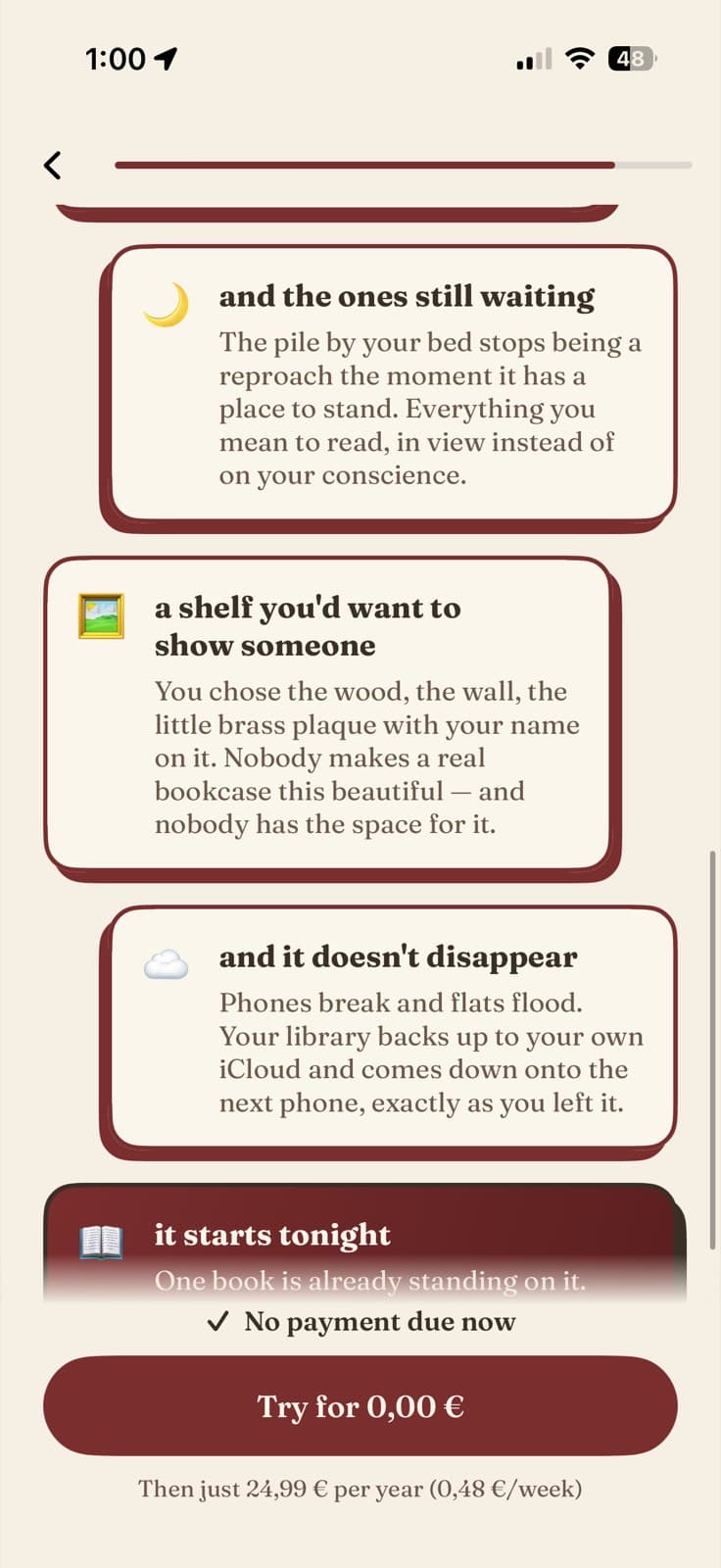 SlowRead — screen 3