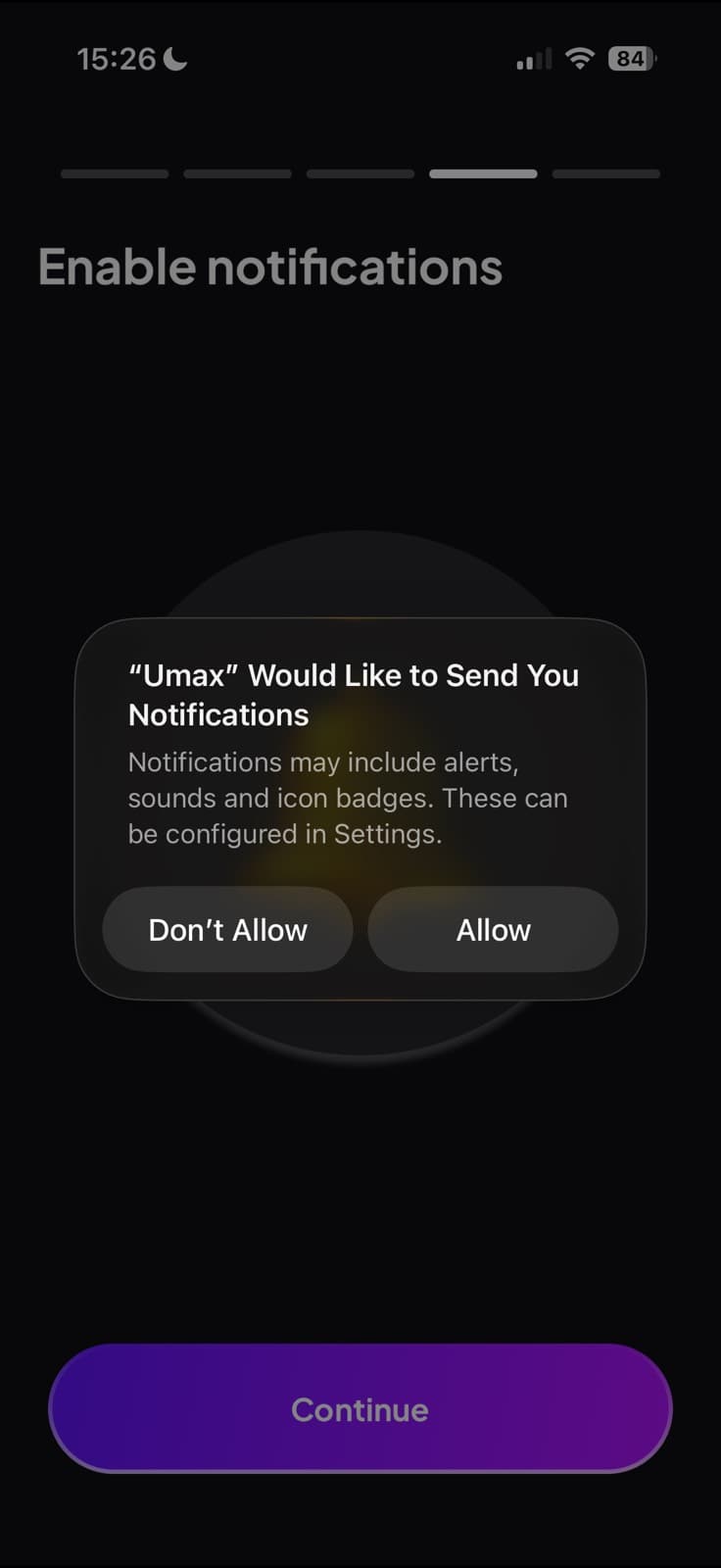 Umax — screen 7