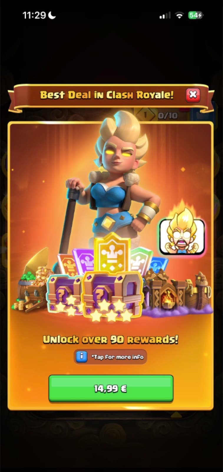 Clash Royale paywall