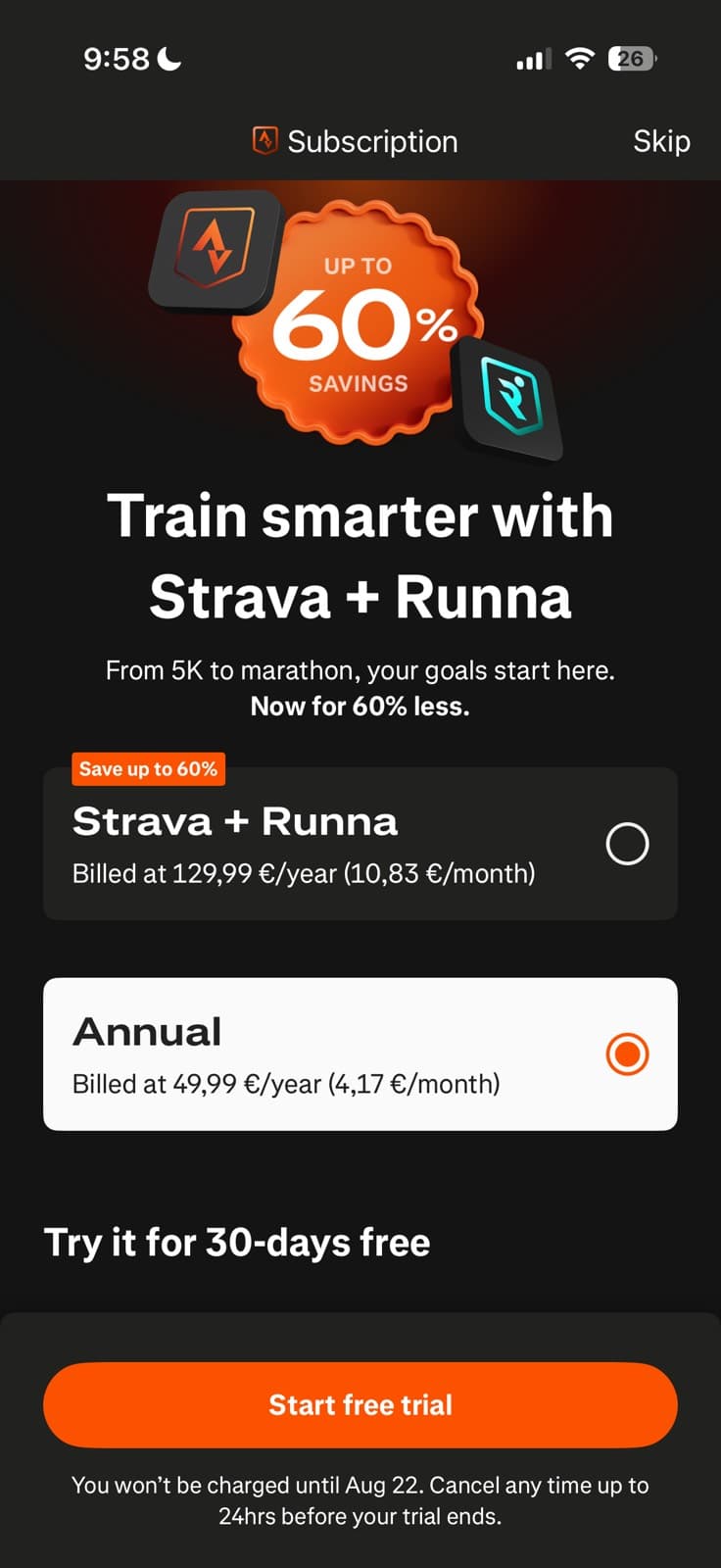 Strava paywall