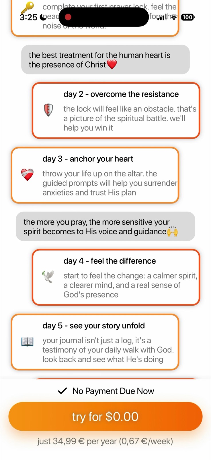 Prayer Lock paywall screenshot