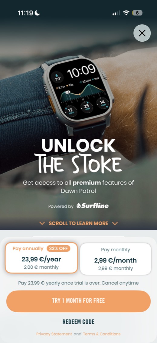 Dawn Patrol paywall