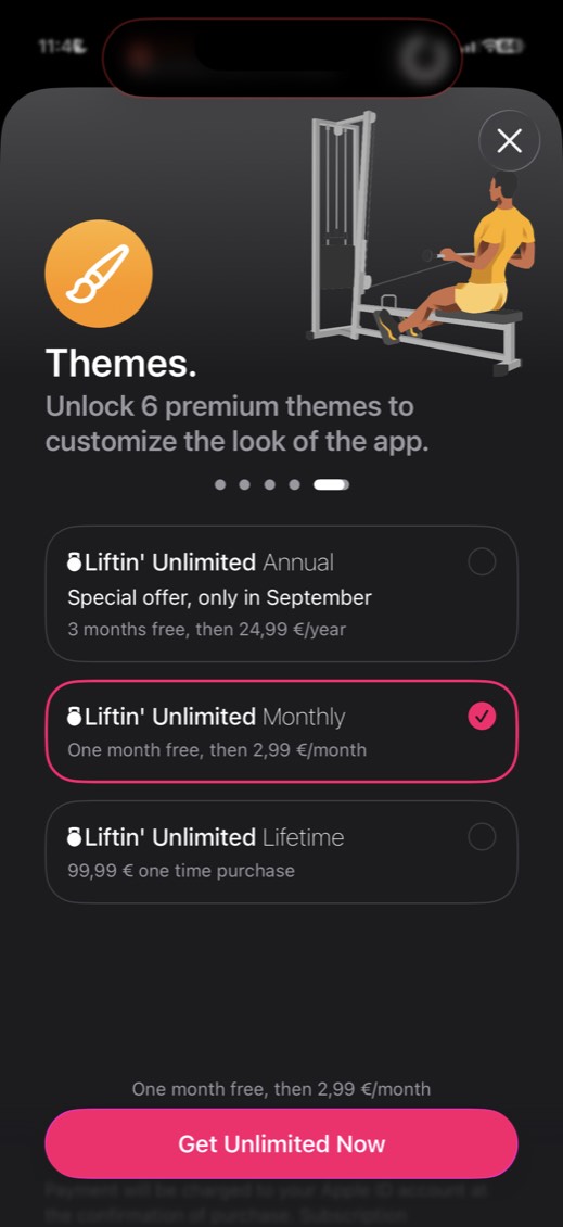 Liftin' — screen 3