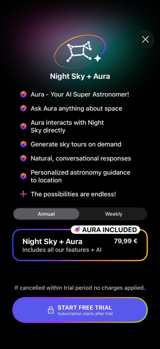 Night Sky paywall