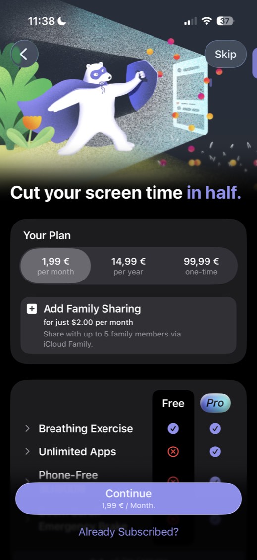 one sec — screen 2