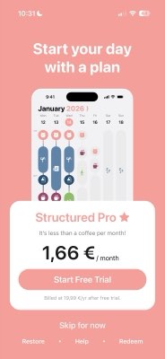 Structured — screen 1
